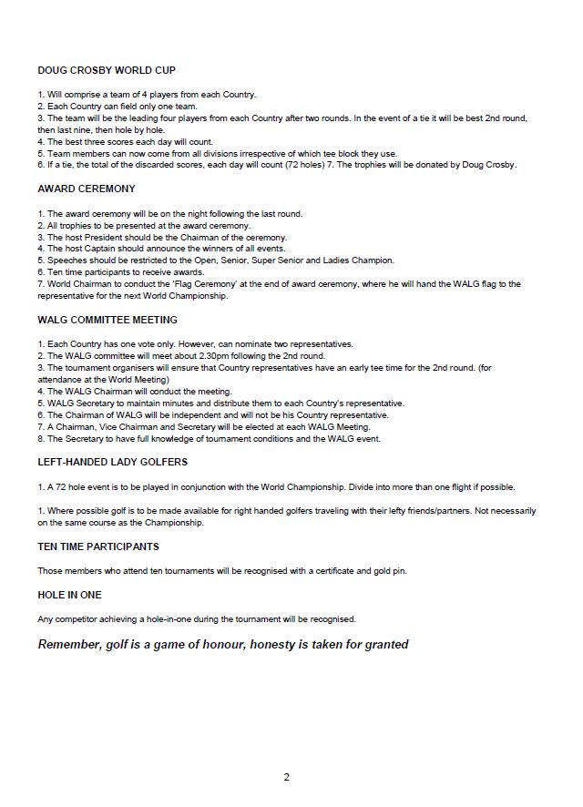 Tournament Guidelines page2